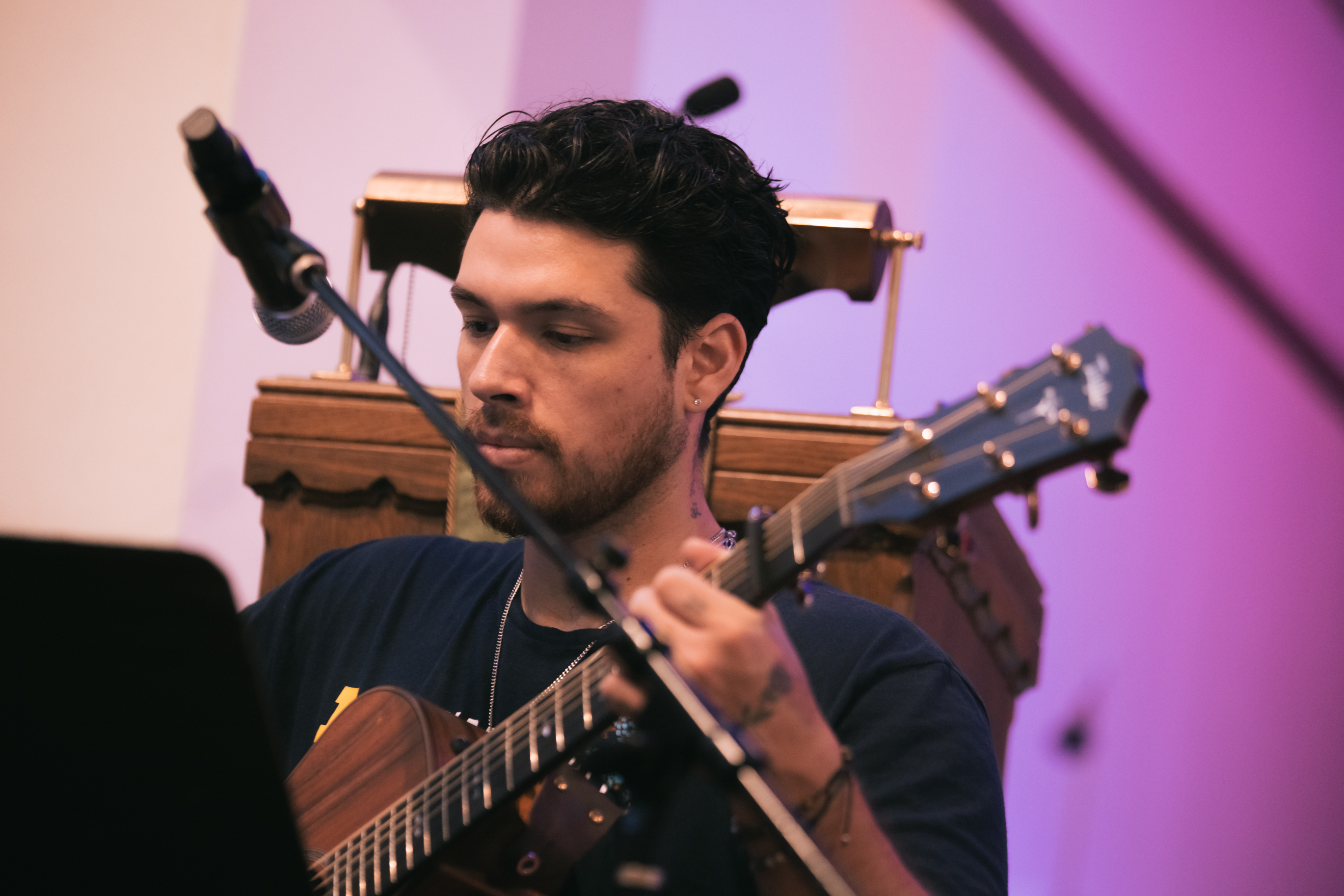 Worship guitar at University Lutheran Chapel